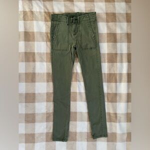 Cabi Womens Hunter Green Ribbed Pants